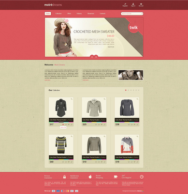 moire e-commerce by .@hyacinth12345采集到网页制作(33图)_花瓣UI 设计